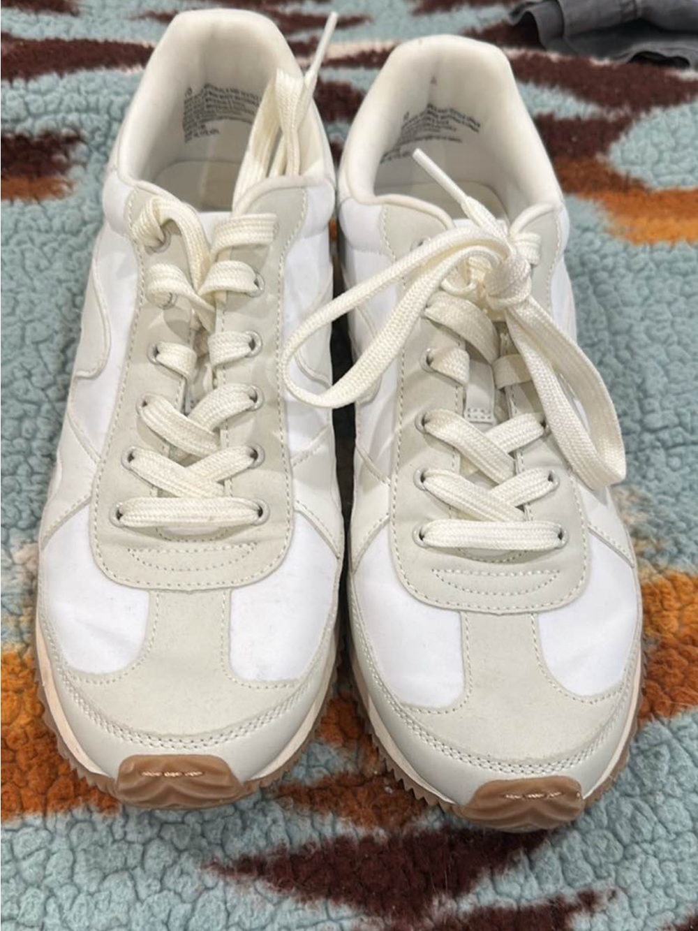 a new day Cream and White Women's Casual Sneakers